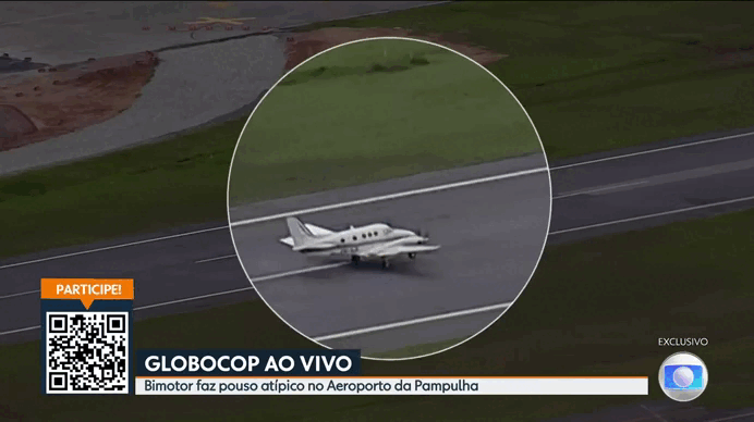 VÍDEO: avião tomba durante pouso no Aeroporto da Pampulha, em BH