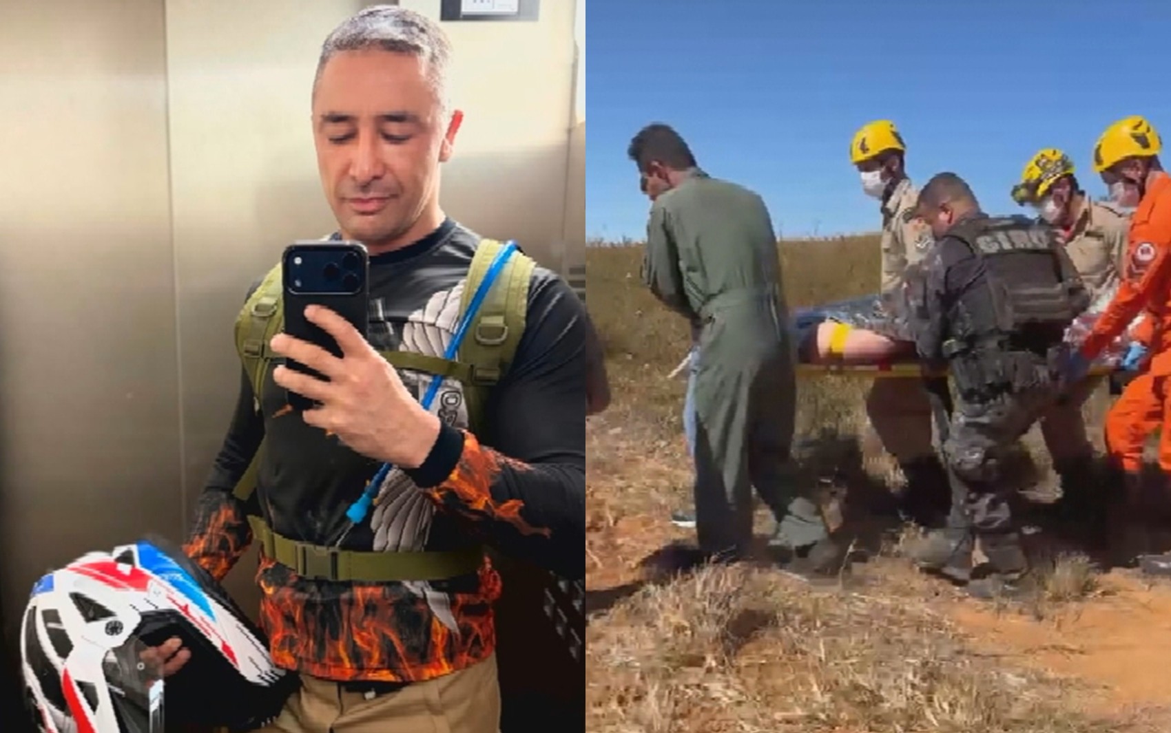 Comandante do Giro sofre acidente durante trilha de moto e está na UTI