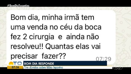 Cirurgião plástico tira dúvidas sobre lábio leporino no Bom Dia Responde