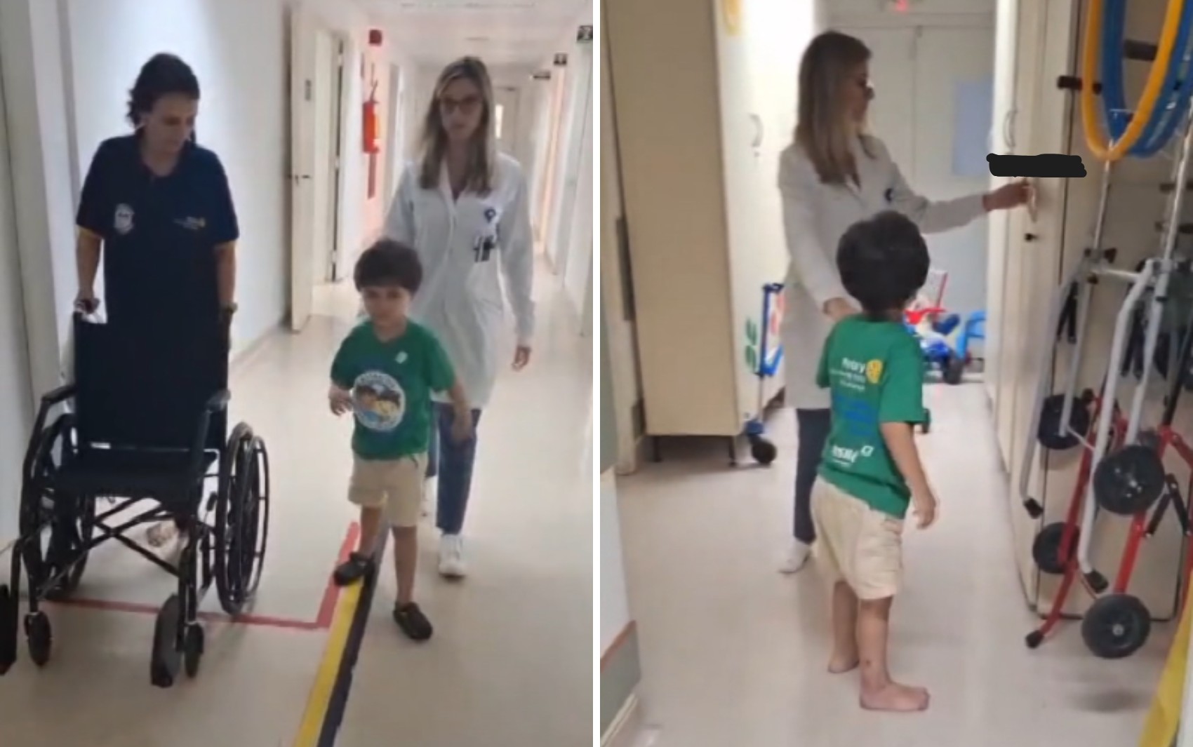 Menino que sobreviveu a queda do 10º andar de prédio em Ribeirão Preto volta a caminhar sozinho; VÍDEO