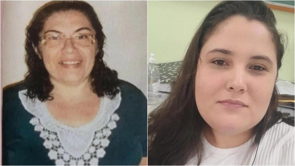  Maria Adelaide Alves de Oliveira Pereira, de 62 anos e a filha Timaretha Maria Alves, de 34 anos, morreram após carro colidir com placa de sinalização em rodovia na cidade de Iguatu. — Foto: Reprodução