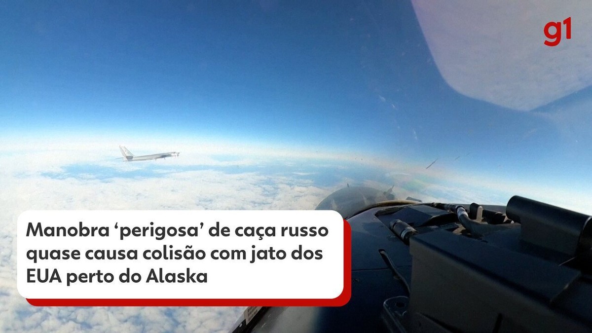 VÍDEO: Jato russo 'tira fina' e quase bate ao ser interceptado por caças americanos; 'Colocou todos em perigo', diz Força Aérea dos EUA