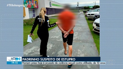 Homem é preso suspeito de estupro contra a afilhada