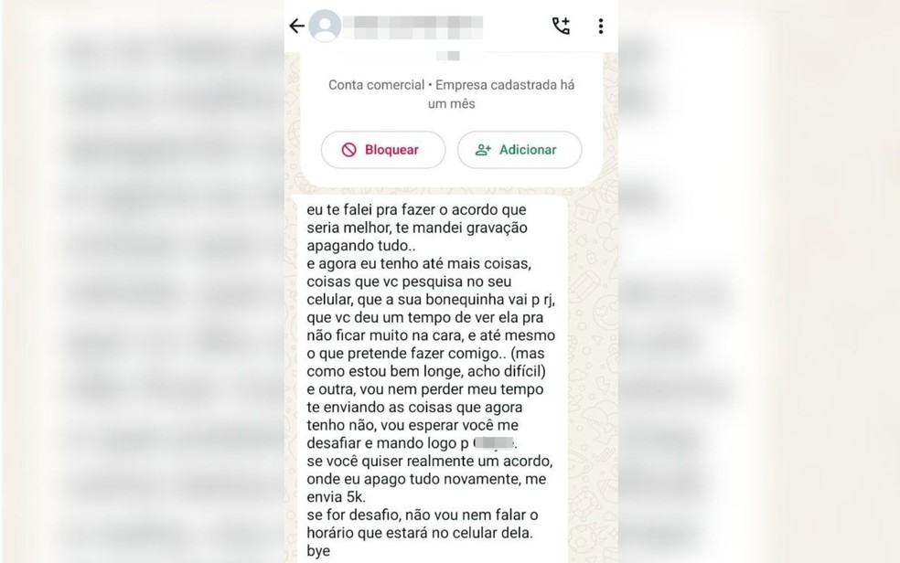Mulher pede dinheiro para apagar provas de traição, em Goiás — Foto: Divulgação/Polícia Civil