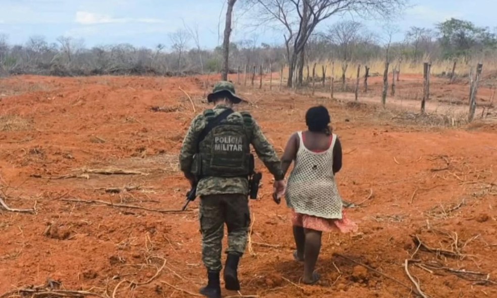 Ação para apurar denúncia de desmatamento ilegal encontra suspeita de trabalho análogo à escravidão na Bahia — Foto: Reprodução/TV Bahia
