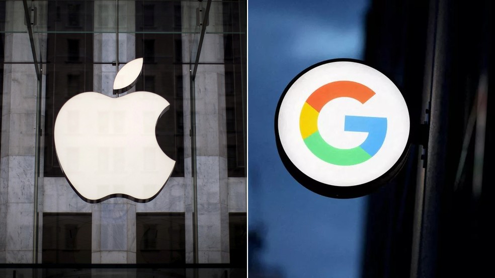 Apple e Google — Foto: Reuters/Mike Segar/Andrew Kelly