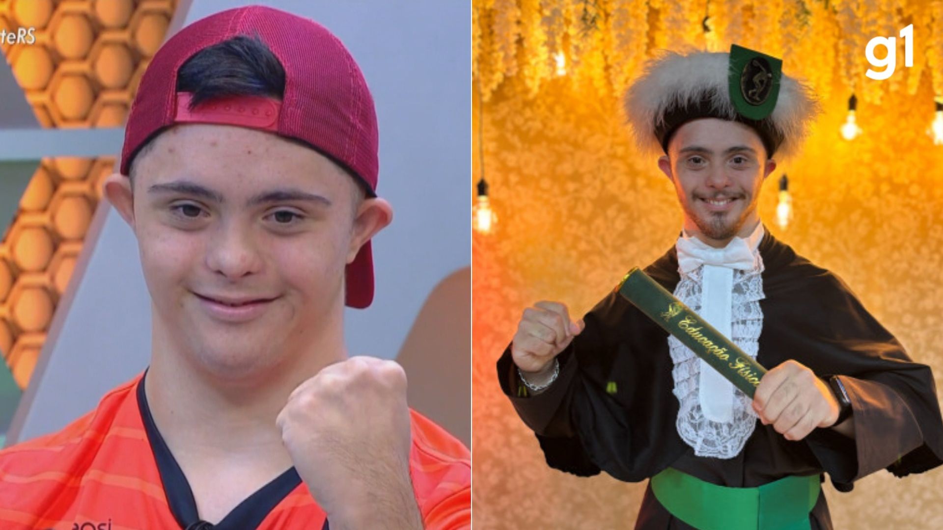 Jovem com Síndrome de Down faz história ao se formar em Educação Física no RS: 'Me sentindo abençoado'