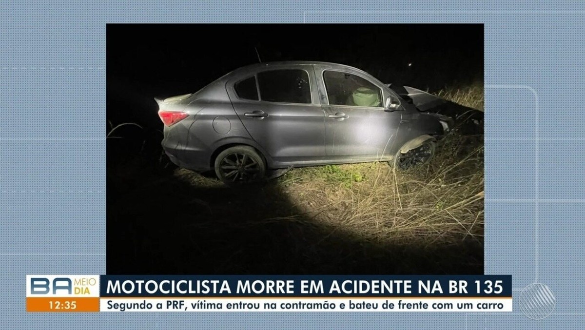 Motociclista morre em colisão com carro no oeste da Bahia