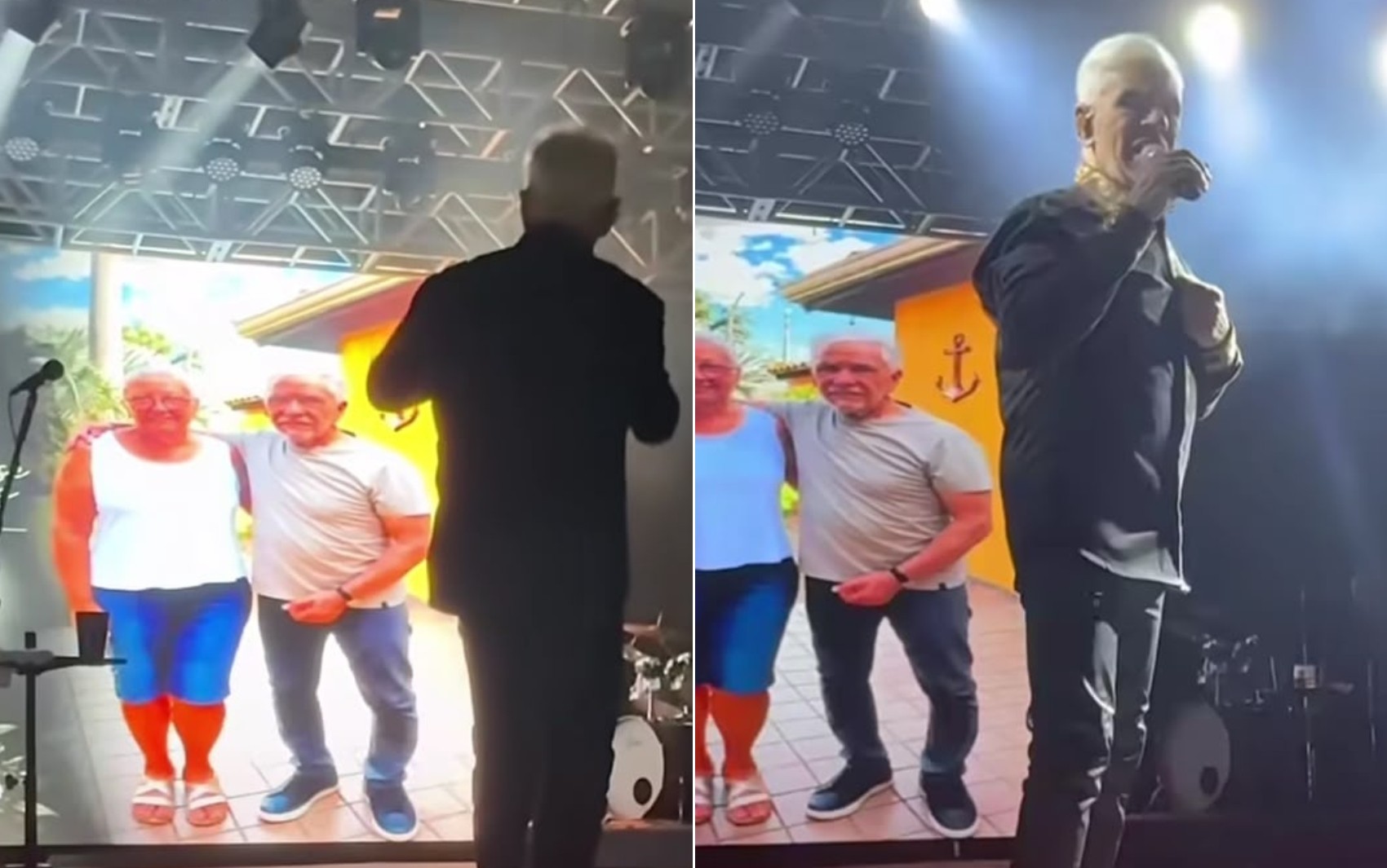 Cantor Mato Grosso se emociona durante show em Goiás ao homenagear irmã que morreu