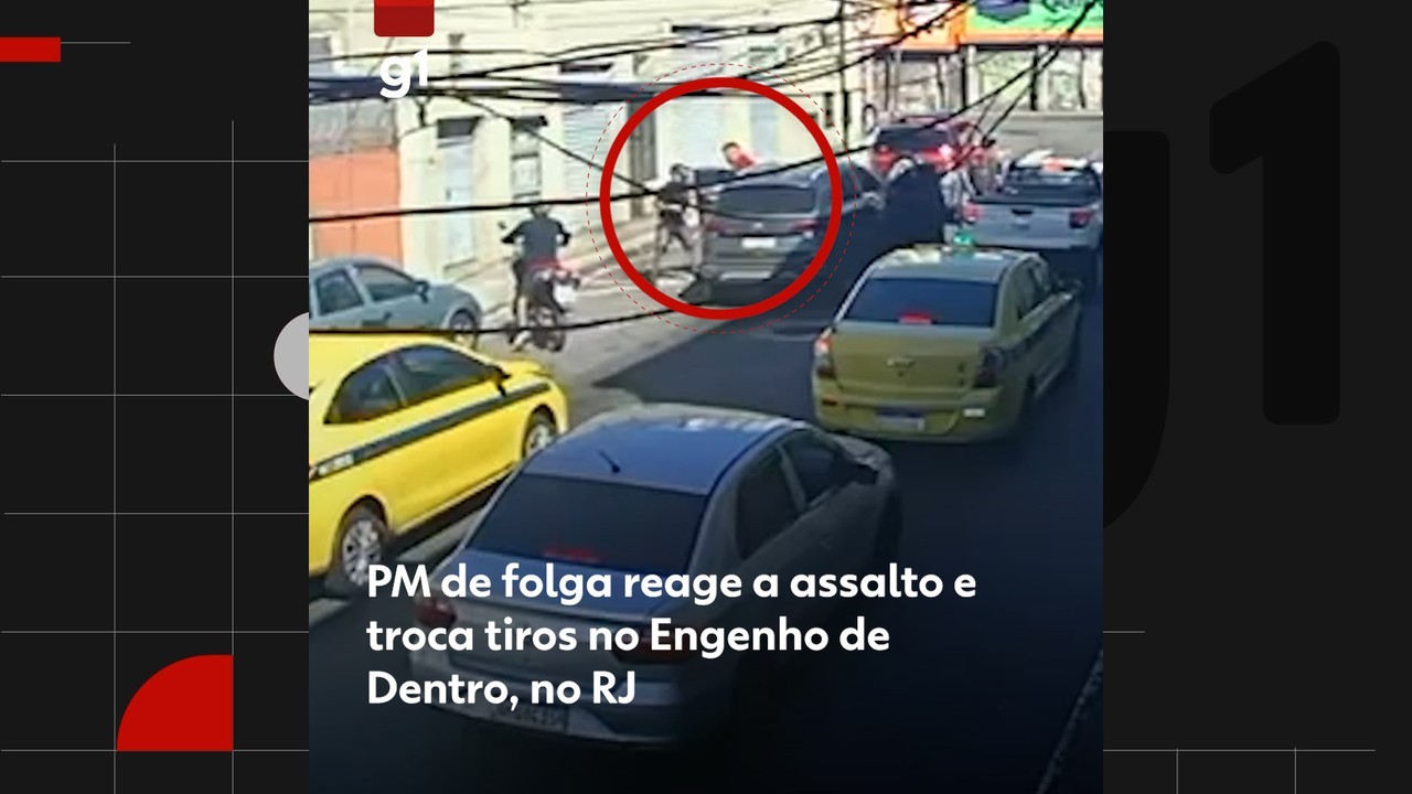 PM de folga reage a assaltos e troca tiros na Zona Norte do Rio; VÍDEO