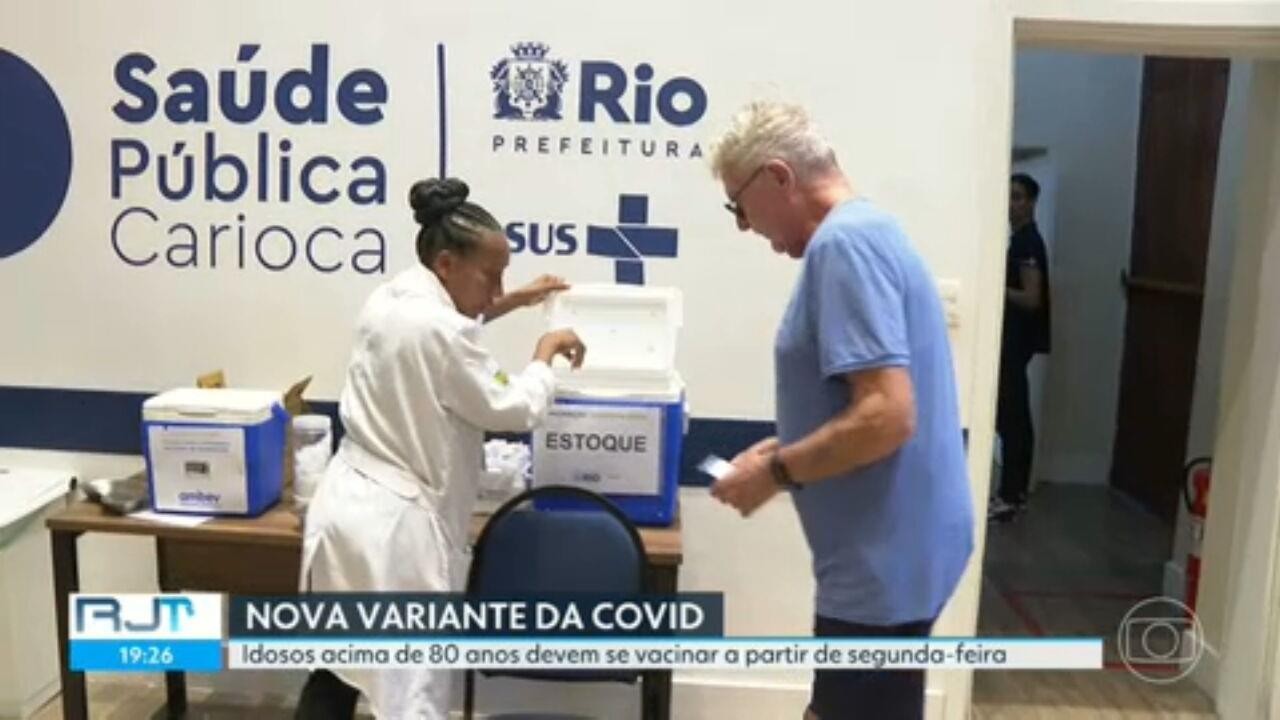 Rio começa a vacinar maiores de 80 anos contra nova variante da Covid nesta segunda