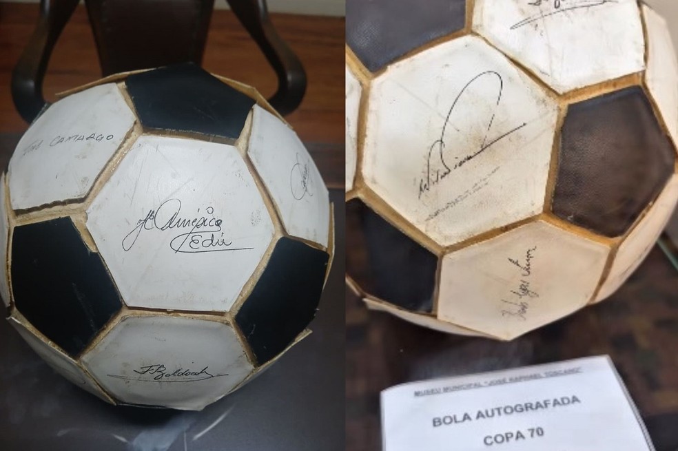 2 de 4
Homem que ganhou bola autografada pela Seleção Brasileira de 1970 na infância vira diretor de museu — Foto: Arquivo Pessoal