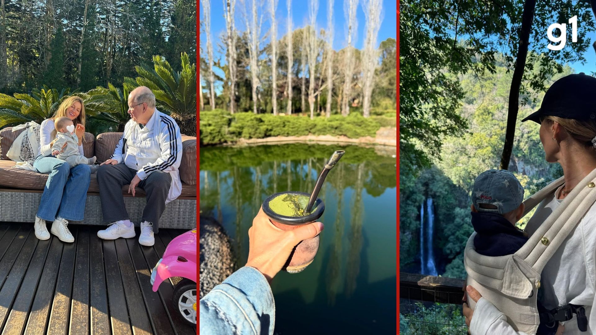 Gisele Bündchen celebra 45 anos com chimarrão, família e natureza na Serra do RS: 'Cercada de amor'