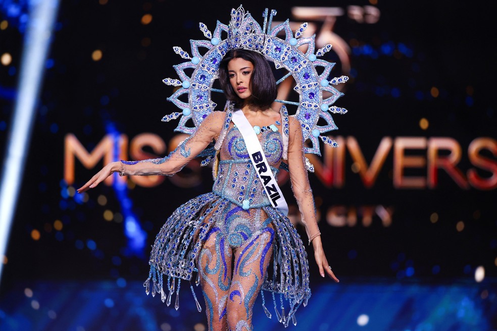 A modelo brasileira Luana Cavalcante, candidata ao Miss Universo 2024 — Foto: Raquel Cunha/Reuters