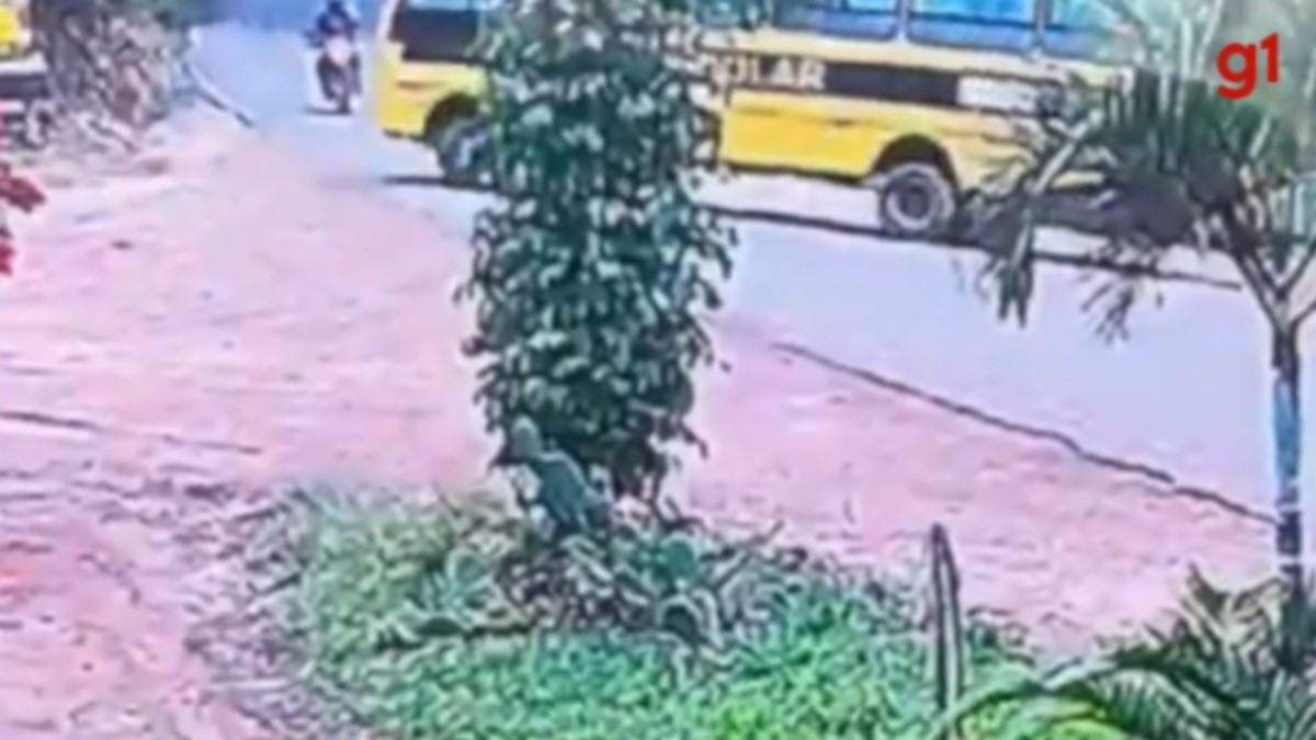 Motociclista morre após bater em micro-ônibus escolar na BR-474