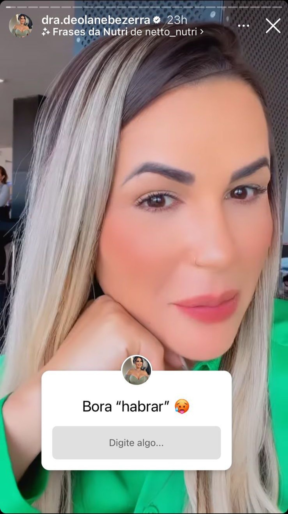 Advogada Deolane Bezerra no aeroporto de Campo Grande. — Foto: Redes sociais/Reprodução