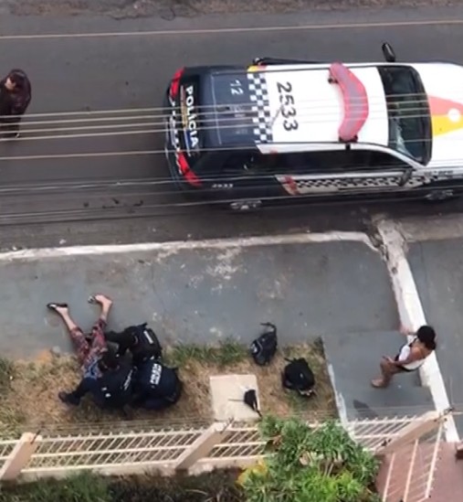 Homem é preso após agredir companheira e tentar bater em policiais em Samambaia, no DF