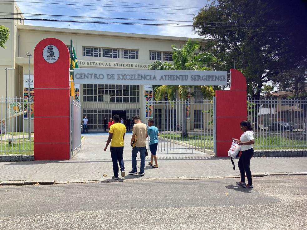 Centro de Excelência Atheneu Sergipense é local de prova — Foto: Joelma Gonçalves/g1/Arquivo