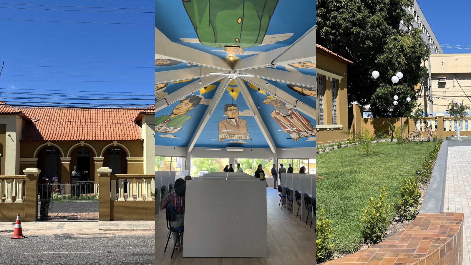Biblioteca Estadual Cromwell de Carvalho é reinaugurada após reforma orçada em R$ 1,7 mi
