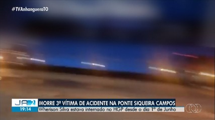 Terceira vítima de acidente na ponte que liga Palmas a Luzimangues é enterrada