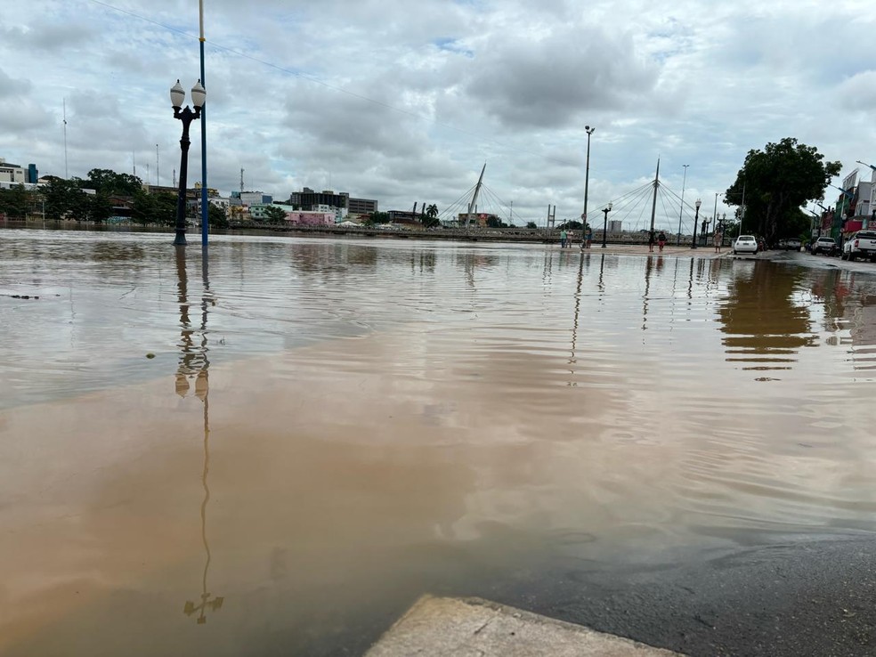 Nível do rio chegou a 17,89 metros em março de 2024 — Foto: Eldérico Silva/ Rede Amazônica