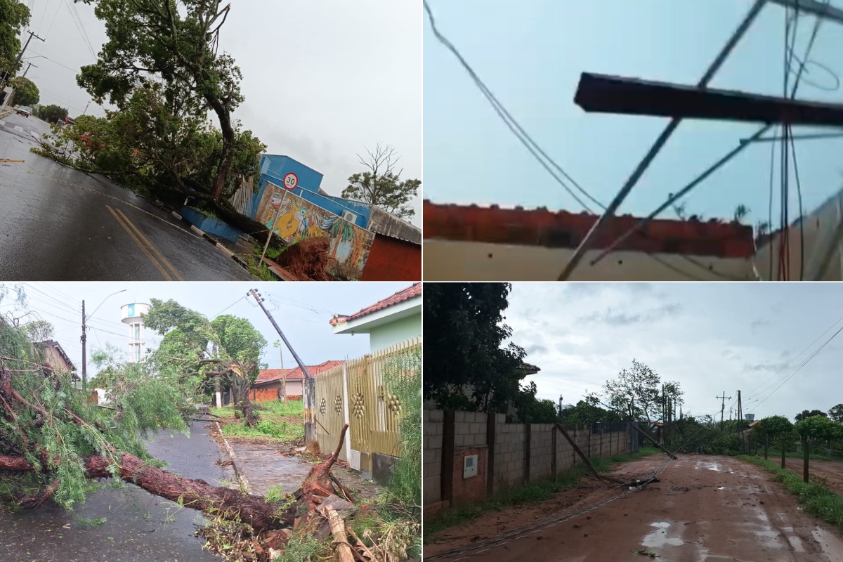 Eleitores enfrentam chuva forte e ventos de até 70 km/h para ir aos locais de votação em Presidente Prudente