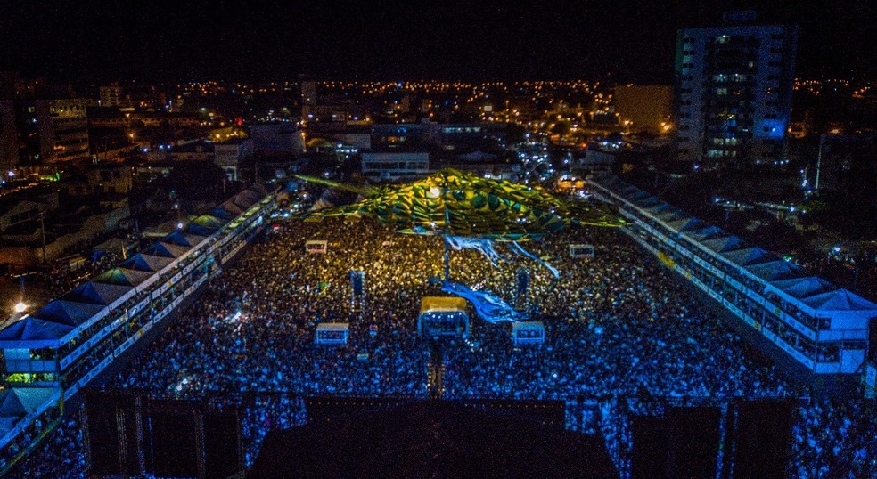 Terreiro do Forró, palco do São João de Patos, em 2018 — Foto: Alex Costa/Prefeitura de Patos
