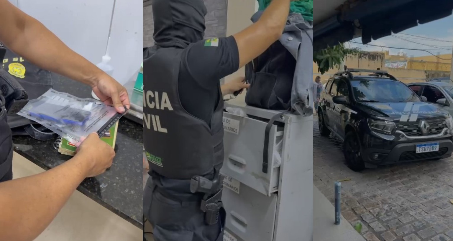Polícia cumpre mandados de busca na casa de dois vereadores em operação que investiga venda irregular de exames no Hospital Walfredo Gurgel