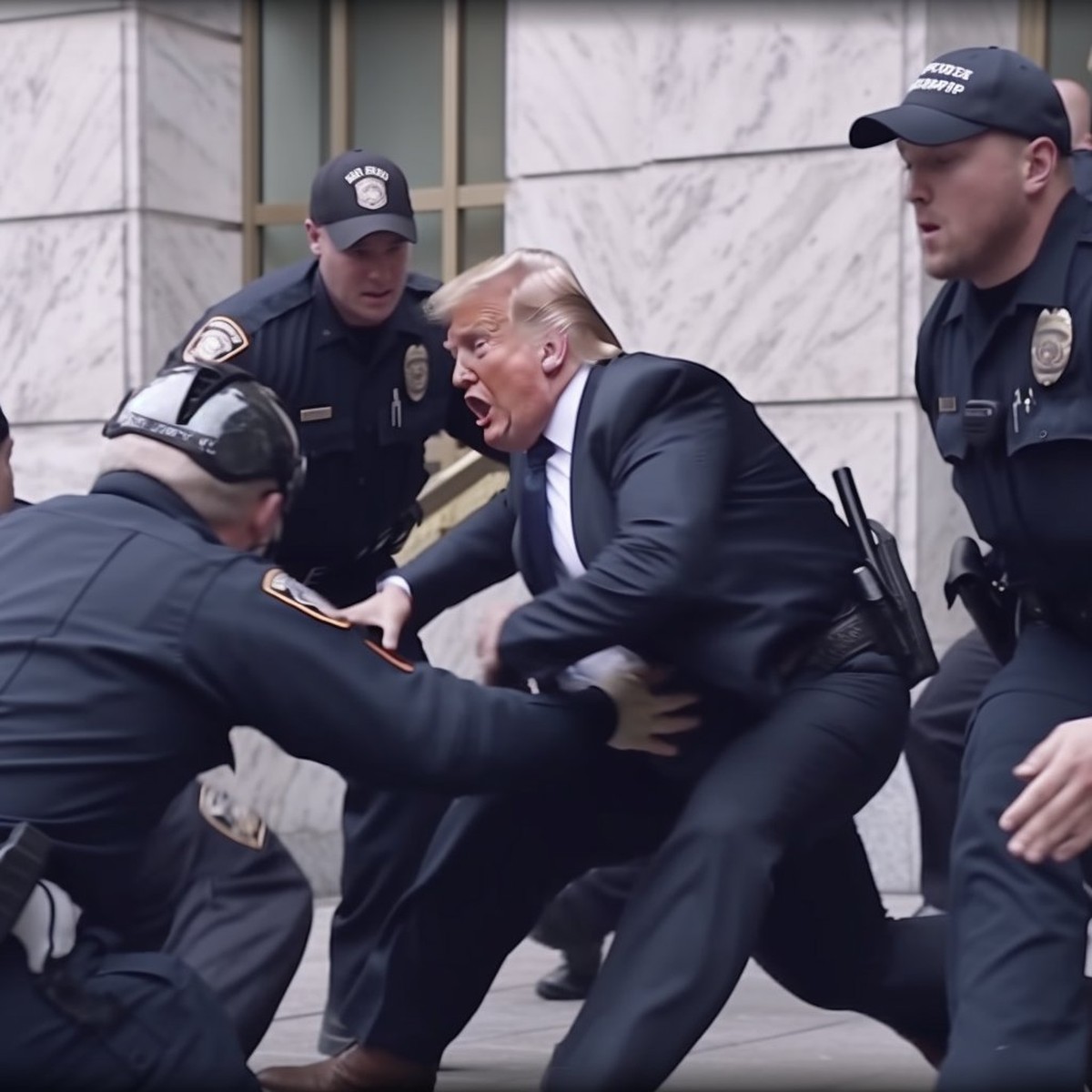 Imagens falsas criadas por IA que mostram Donald Trump sendo preso ...