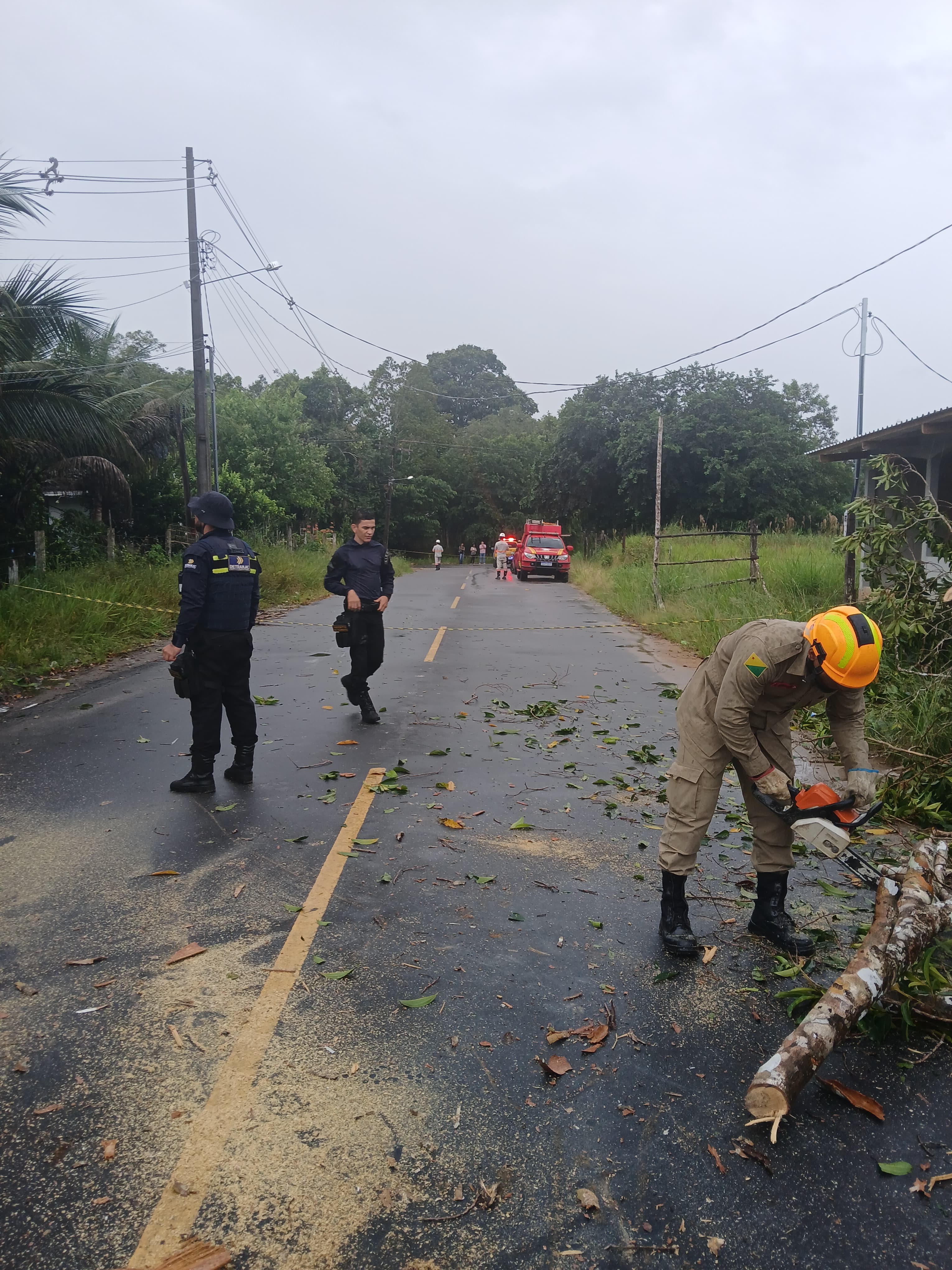 Tempestade com ventos de até 40 km/h causa estragos em Cruzeiro do Sul