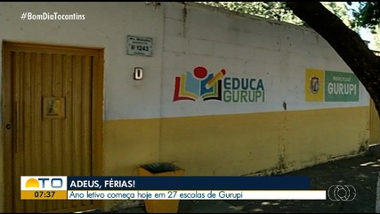 Estudantes da rede municipal de Gurupi retomam aulas nesta segunda-feira (20)