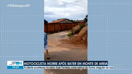 Motociclista morre ao bater em monte de areia no interior do Tocantins