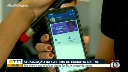 Sine orienta atualização da carteira de trabalho digital para conseguir emprego