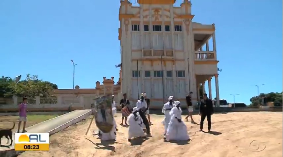 Folguedo 'Nega da Costa', natural de Quebrangulo, no interior de Alagoas — Foto: Reprodução/TV Gazeta