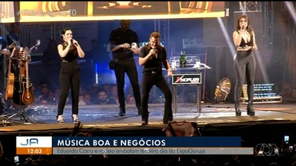 Show de Eduardo Costa e rodeio movimentam o terceiro dia da Expo Gurupi