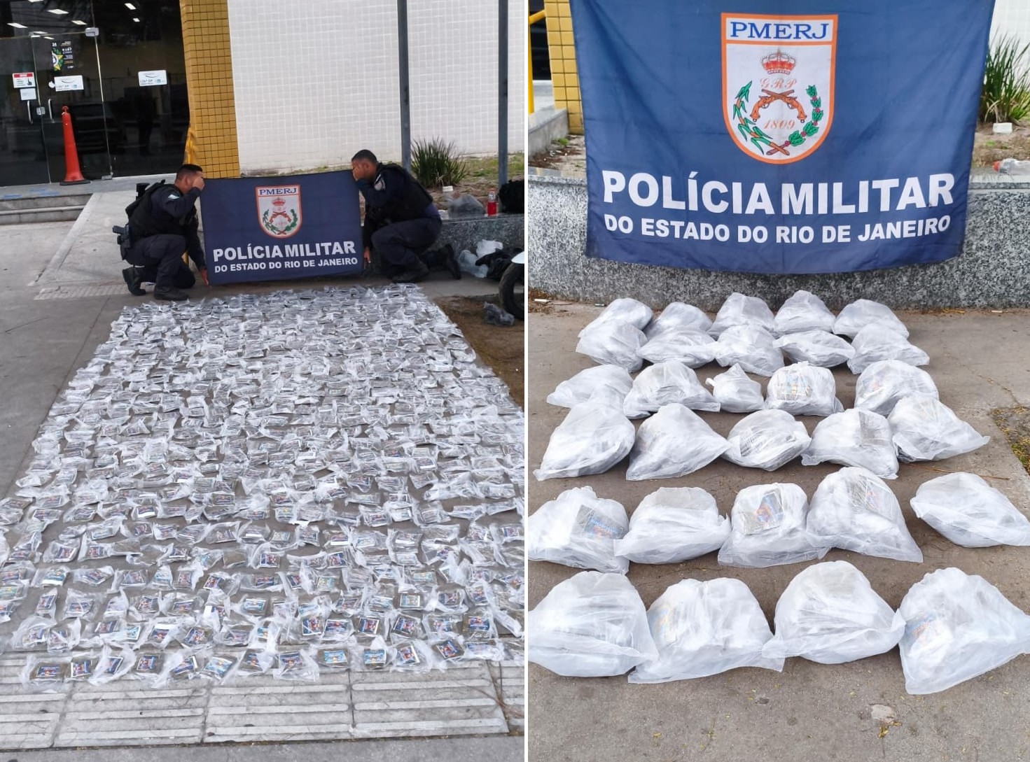 PM apreende 667 porções de maconha após tiros e fuga em Cabo Frio; um menor foi apreendido