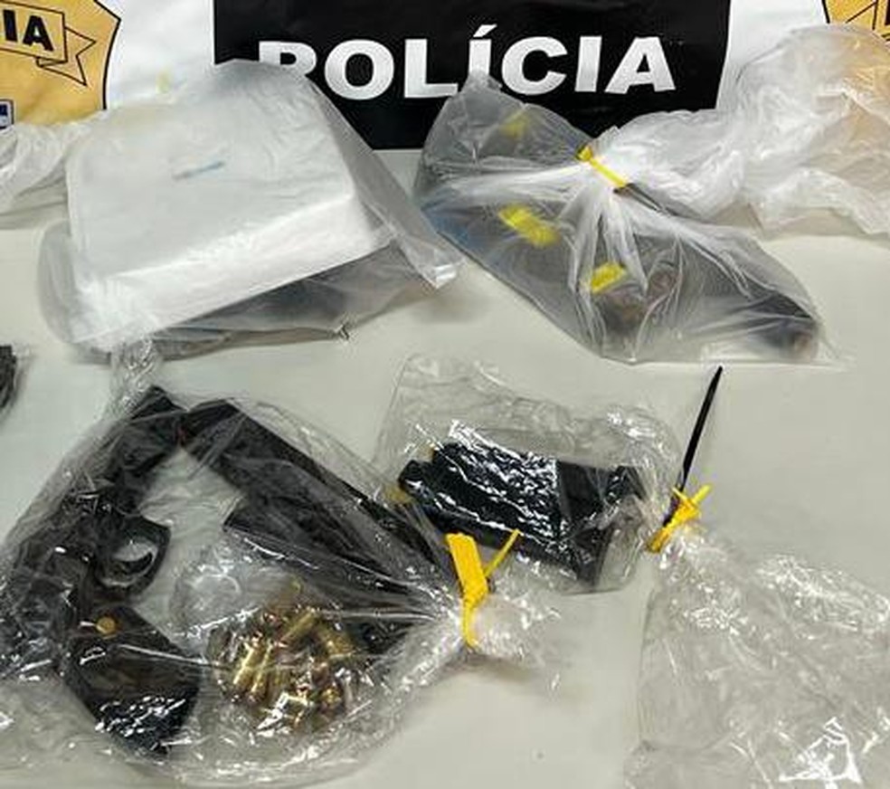 Arma apreendida pela polícia — Foto: Divulgação/Polícia Civil