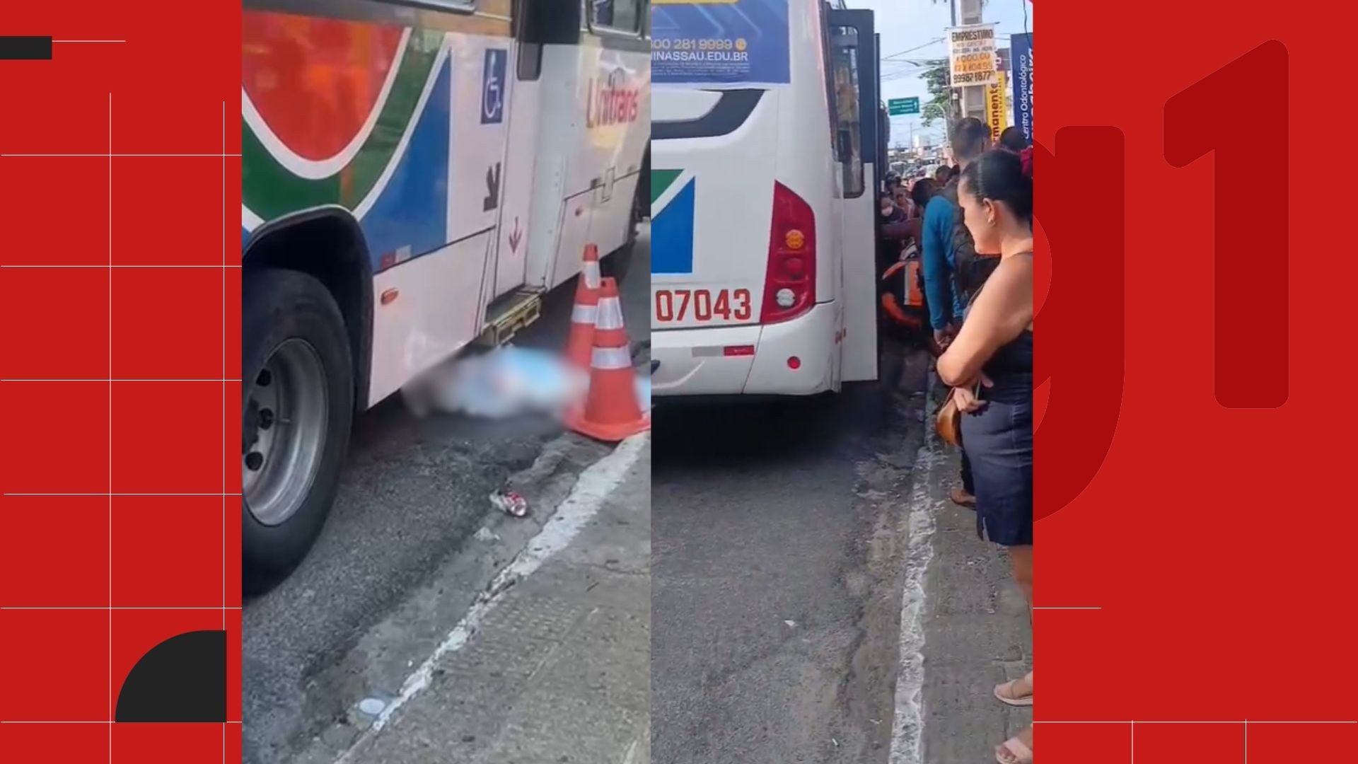 Homem morre após ser atropelado por ônibus perto do Mercado Público de Mangabeira, em João Pessoa 