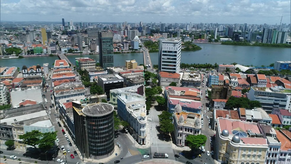Centro do Recife — Foto: Reprodução/TV Globo