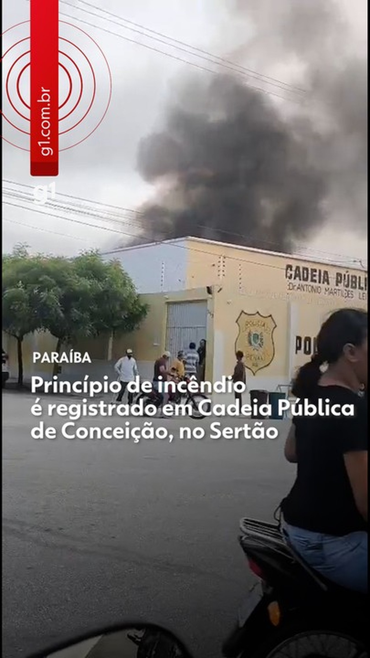 Princípio de incêndio é registrado em Cadeia Pública de Conceição, no Sertão da Paraíba 