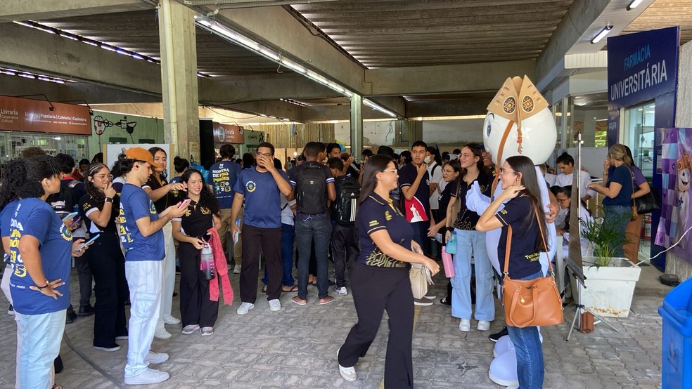 Mostra de Profissões da UFRN apresenta cursos da instituição a estudantes — Foto: Júlia Zauli