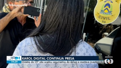STF não aceita argumentos da defesa e mantém Karol Digital presa; saiba mais