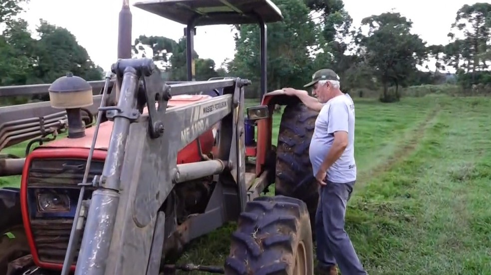 Augustinho Andreatto é produtor rural de Prudentópolis (PR) — Foto: Eduardo Andrade/RPC