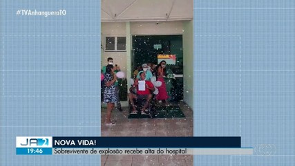 Sobrevivente em explosão de galpão no interior do Tocantins recebe alta