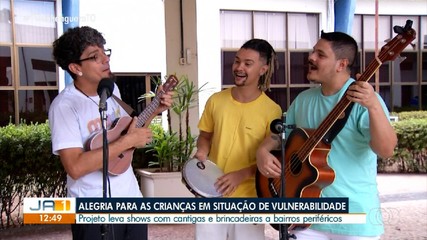 Projeto leva shows com cantigas e brincadeiras para bairros periféricos de Palmas