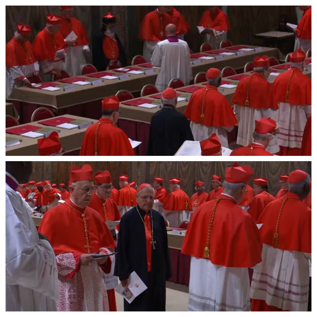 Cardeais de preto: entenda por que há participantes do conclave que não estão de vermelho