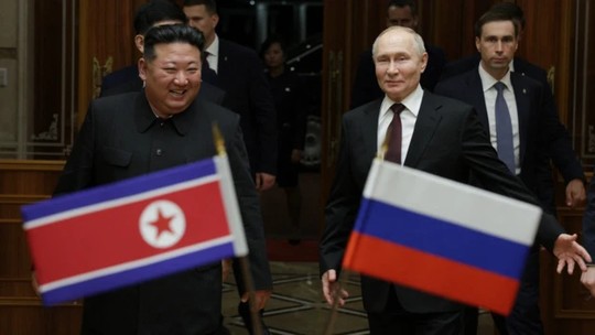 Putin agradece a Kim Jong-un por tropas enviadas à guerra na Ucrânia; norte-coreano promete 'fazer tudo o que puder' pela Rússia