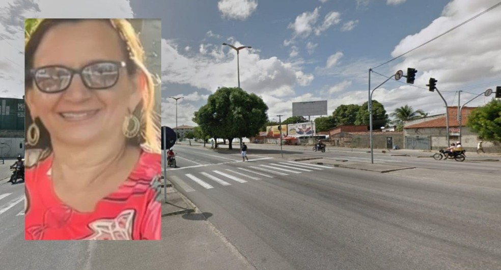 Passageira de moto por aplicativo morre em acidente em avenida de Fortaleza. — Foto: Reprodução/Google Maps
