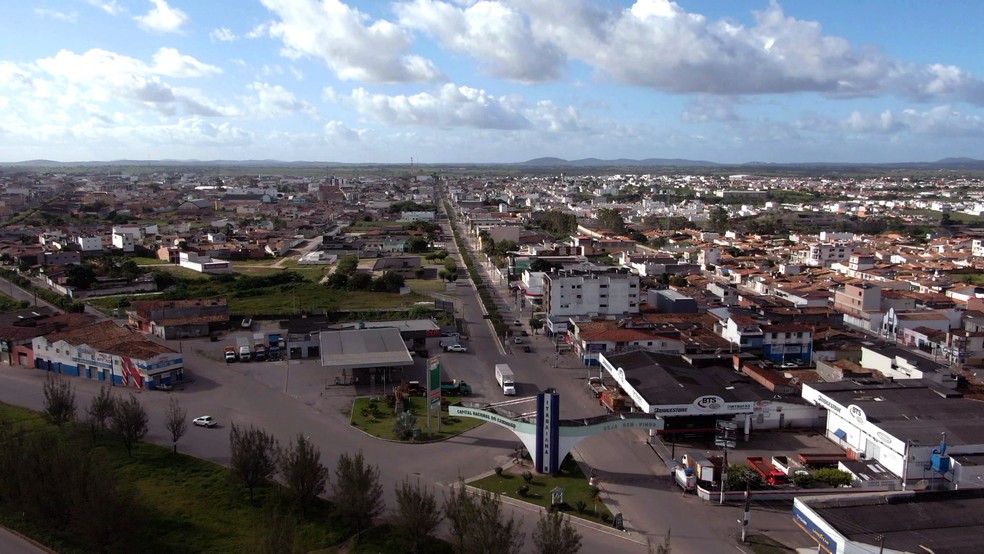 Cidade de Itabaiana em Sergipe — Foto: Marcílio Nocrato/TV Sergipe