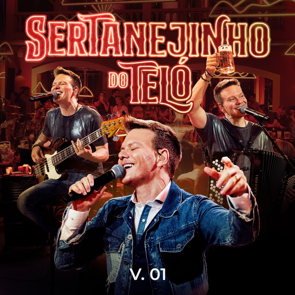 Capa do álbum ‘Sertanejinho do Teló v. 01’ — Foto: Wirso